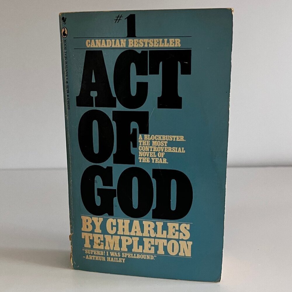 1970s Act of God Paperback Vintage Charles Templeton Archaeology Faith Fiction